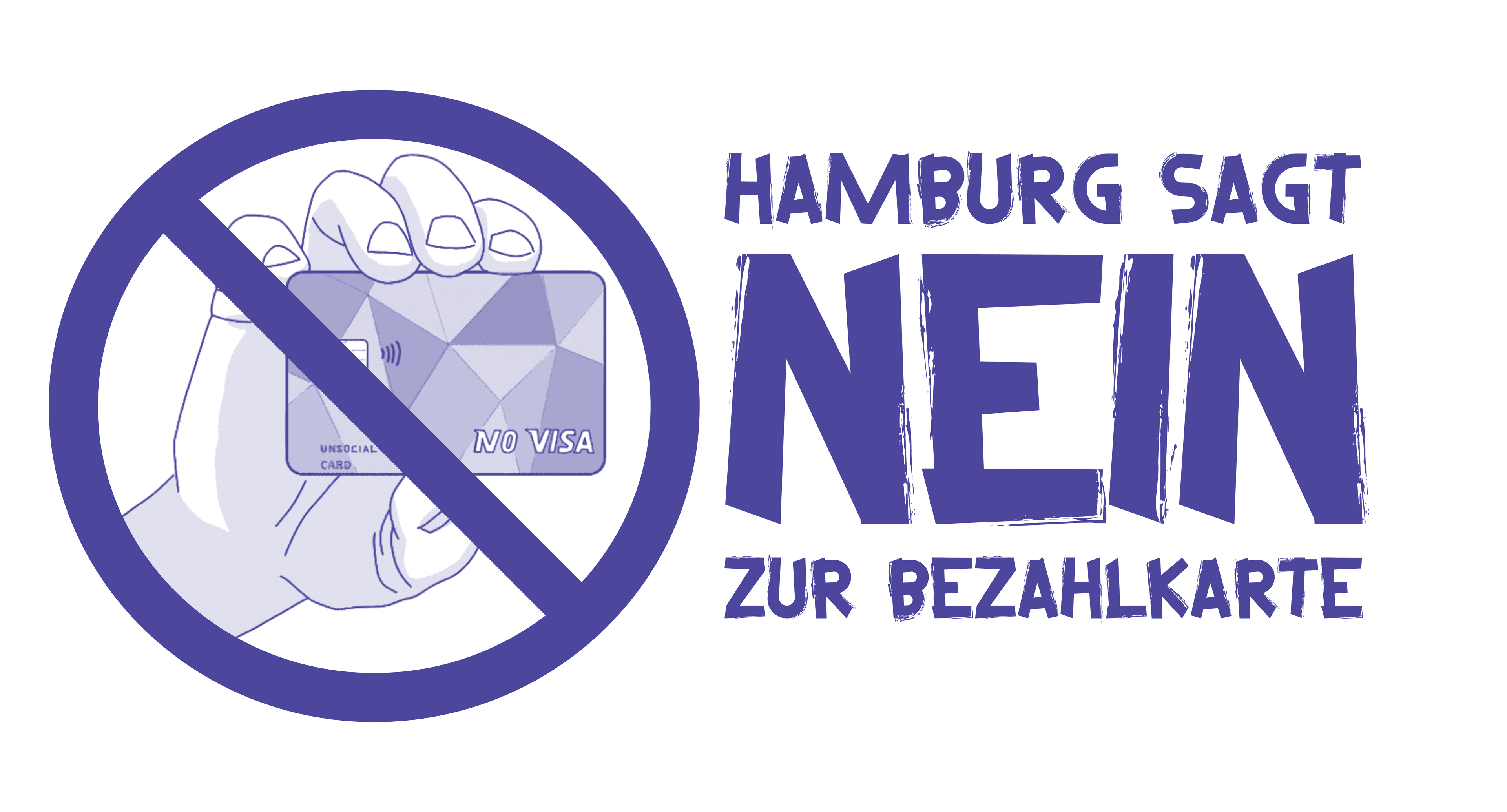 Nein zur Bezahlkarte in Hamburg Banner